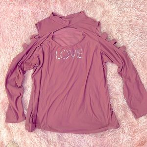 Love rhinestone shirt